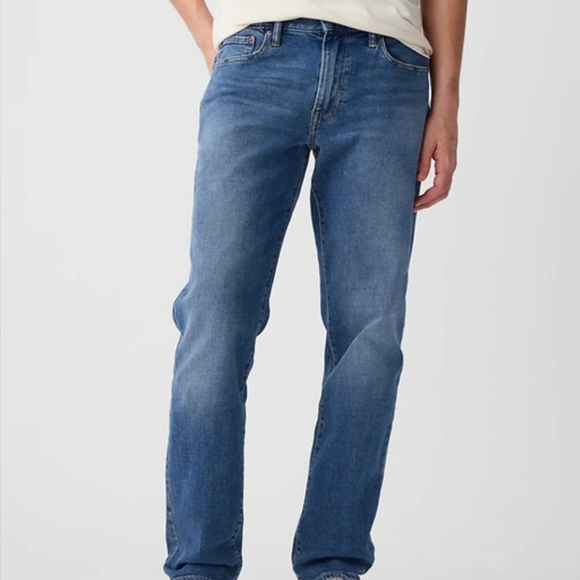 GAP Flex Straight Jeans in Classic Blue - Picture 2 of 8